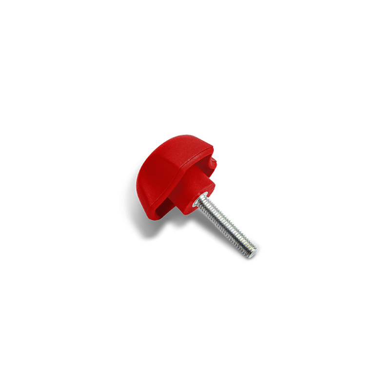 PYCk - Plastic Knob Bolted - Red